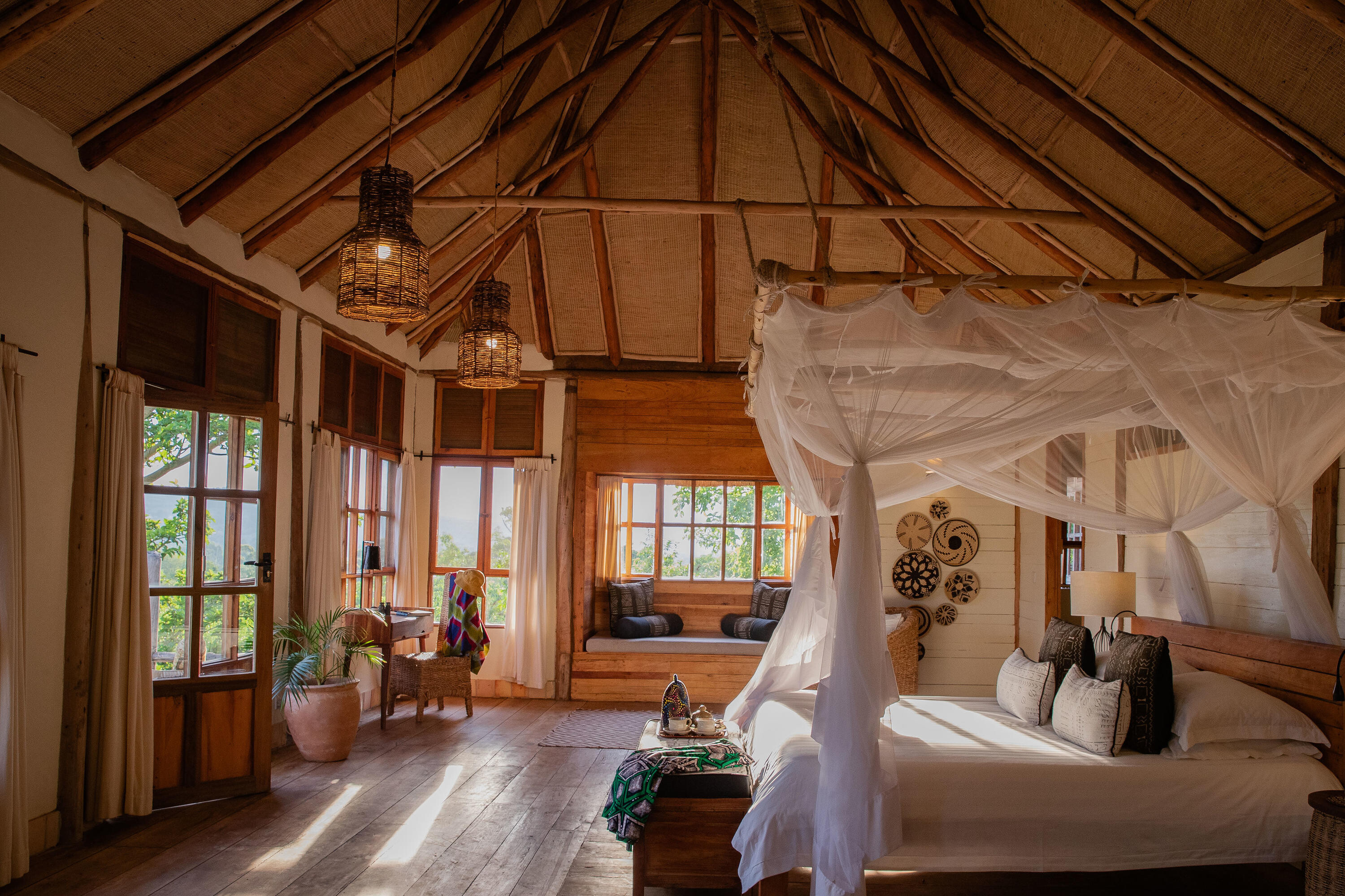 Bedroom at Kyambura Gorge Lodge
