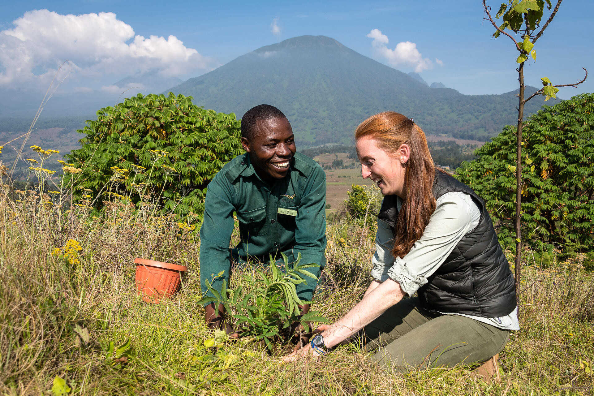 Conservation work in Rwanda