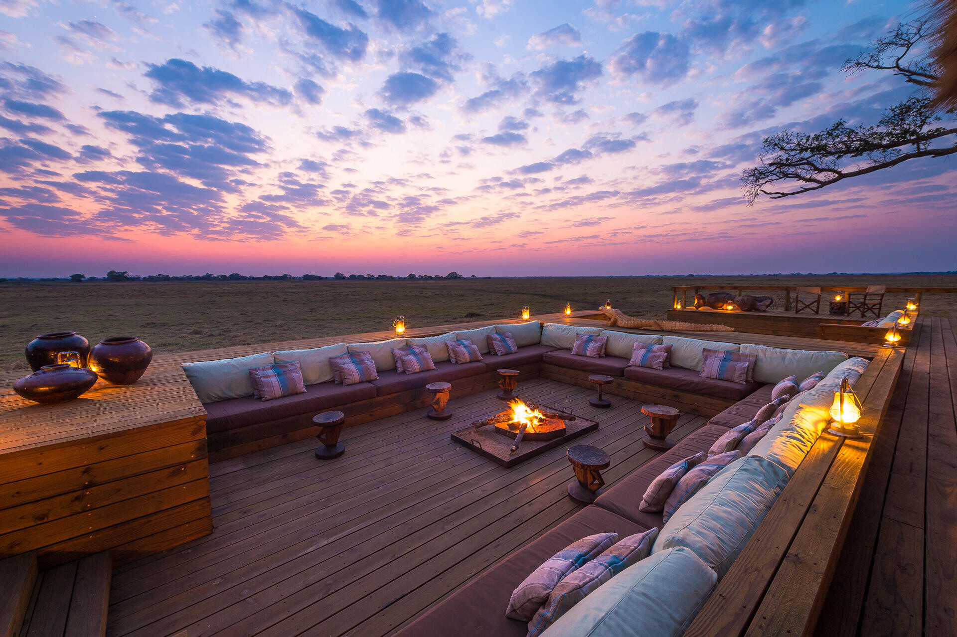 Outdoor Seating for Stunning Sunsets at Wilderness Shamba